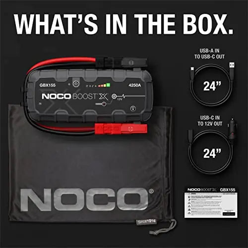 4250A Portable Car Jump Starter with 60W USB-C Power Bank
