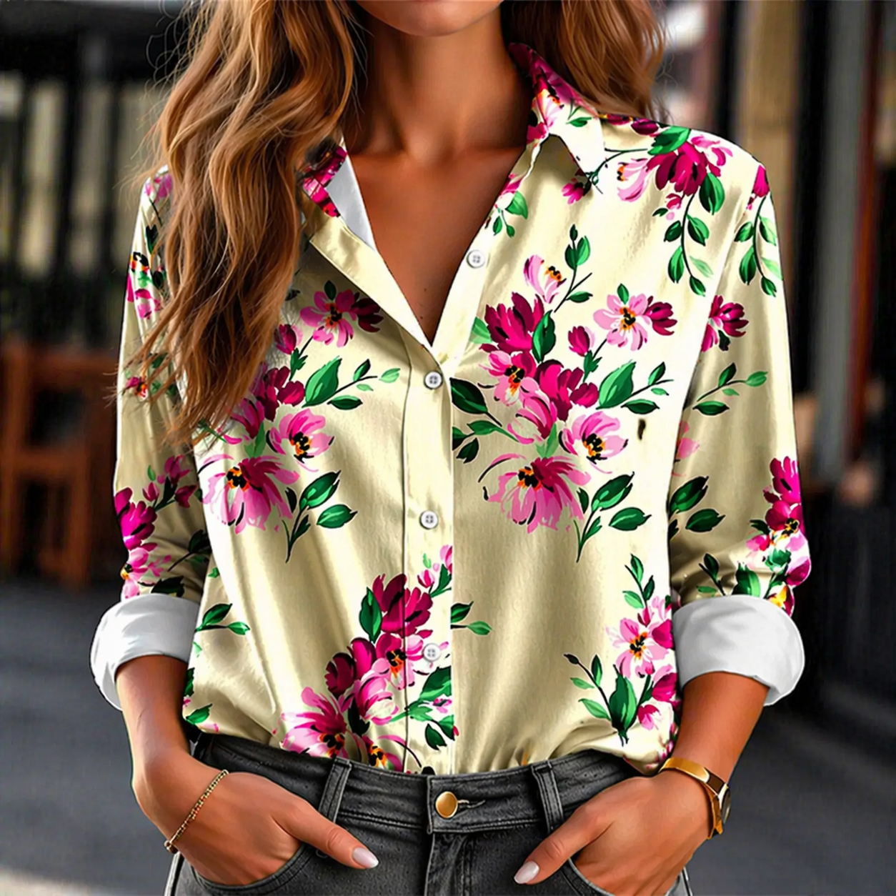Solenne Floral Shirt