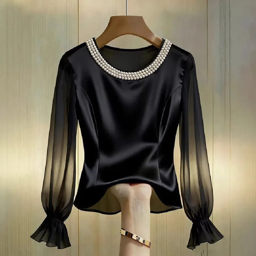Alba Pearl Chiffon Blouse