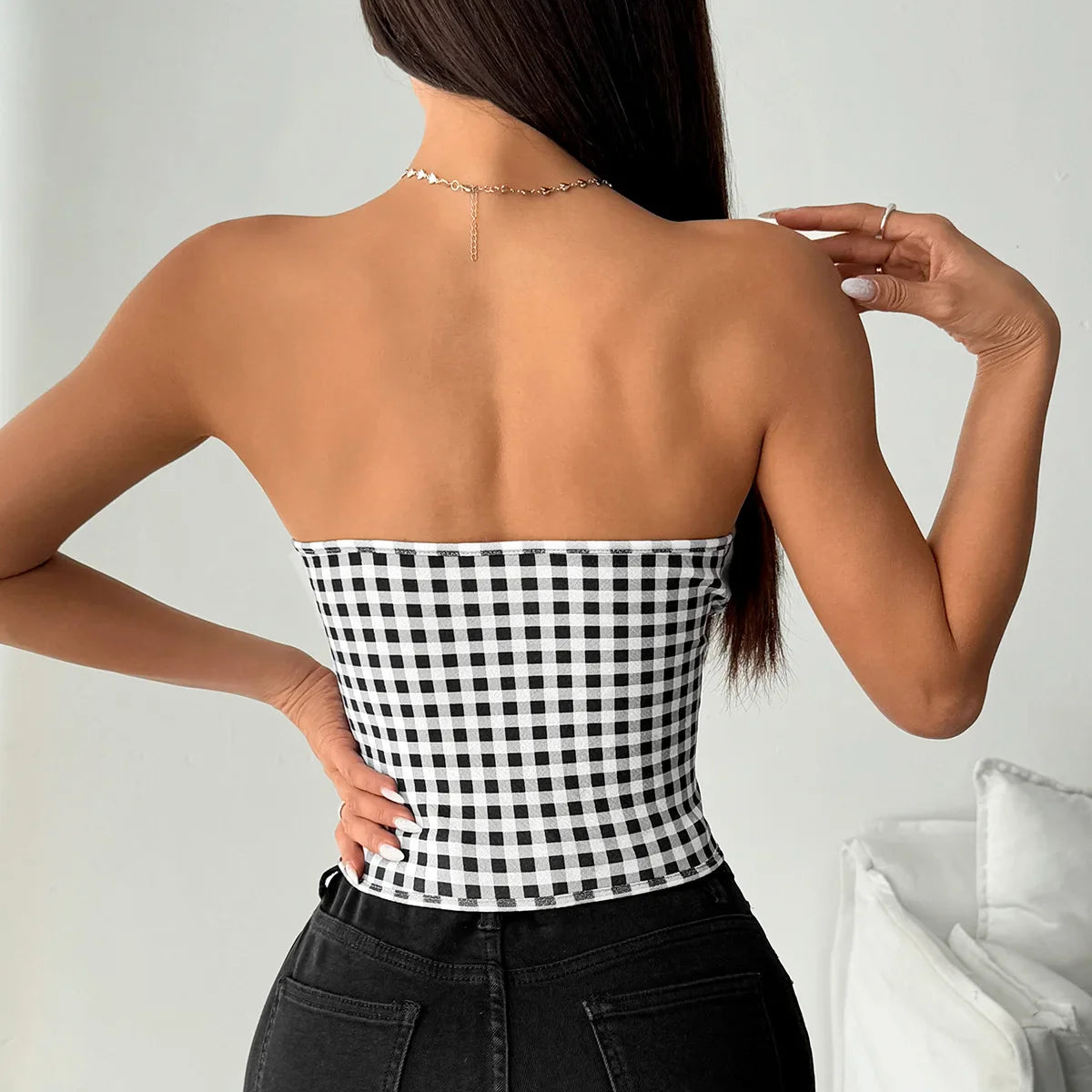 Soraya Satin Bustier Top