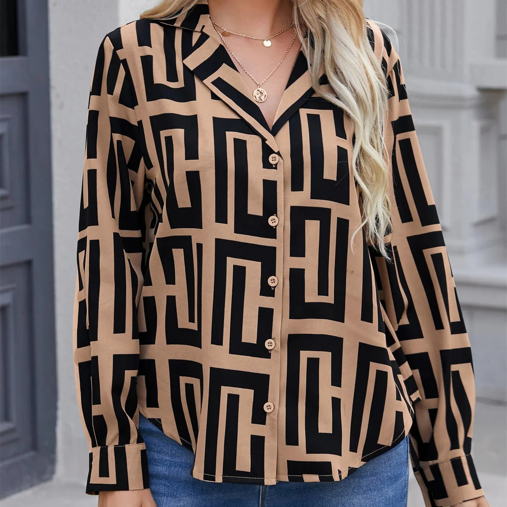 Alouette Parisian Print Blouse