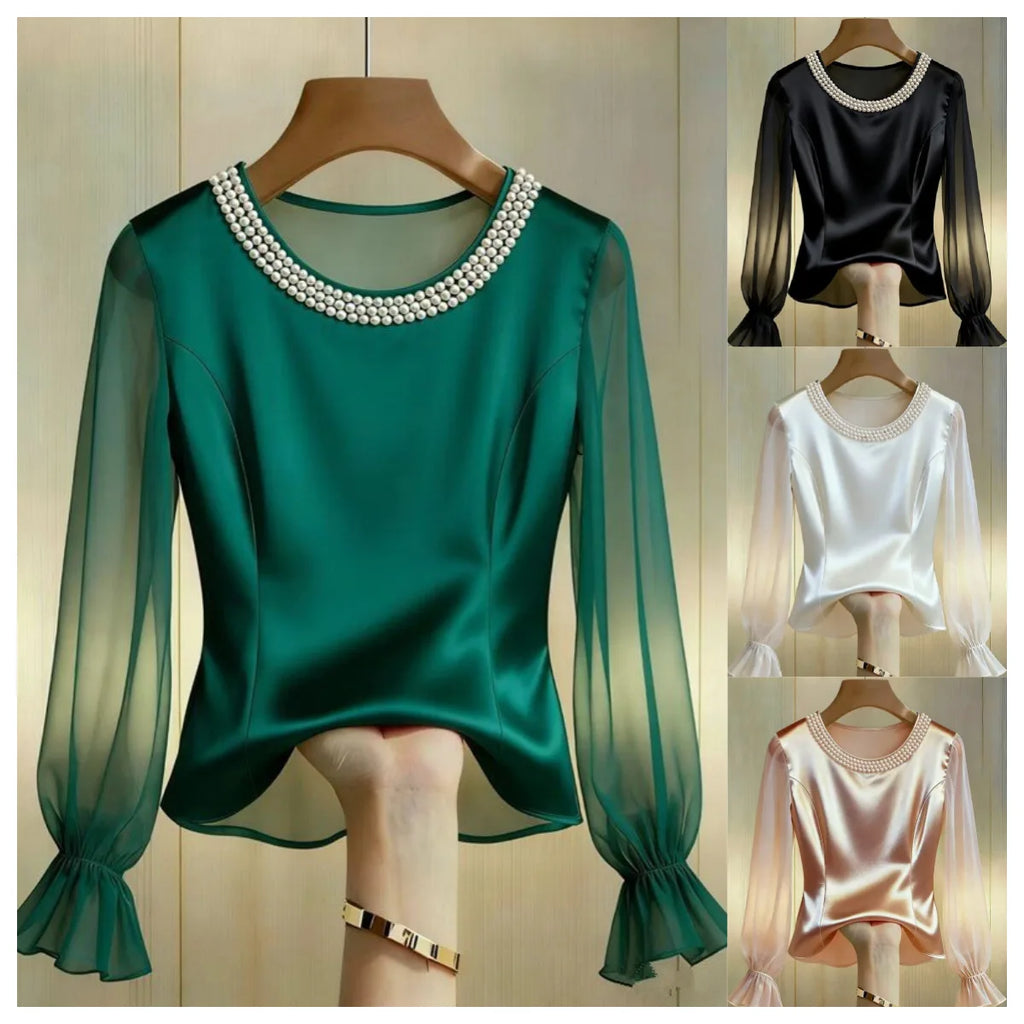 Alba Pearl Chiffon Blouse