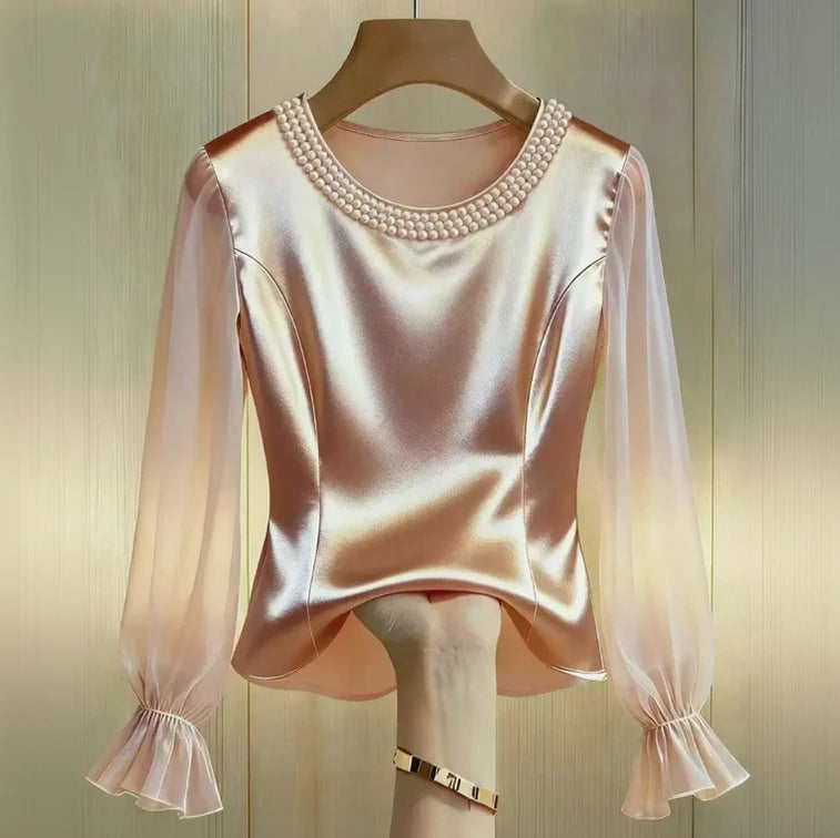 Alba Pearl Chiffon Blouse