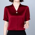 Liora Pearl Satin Blouse