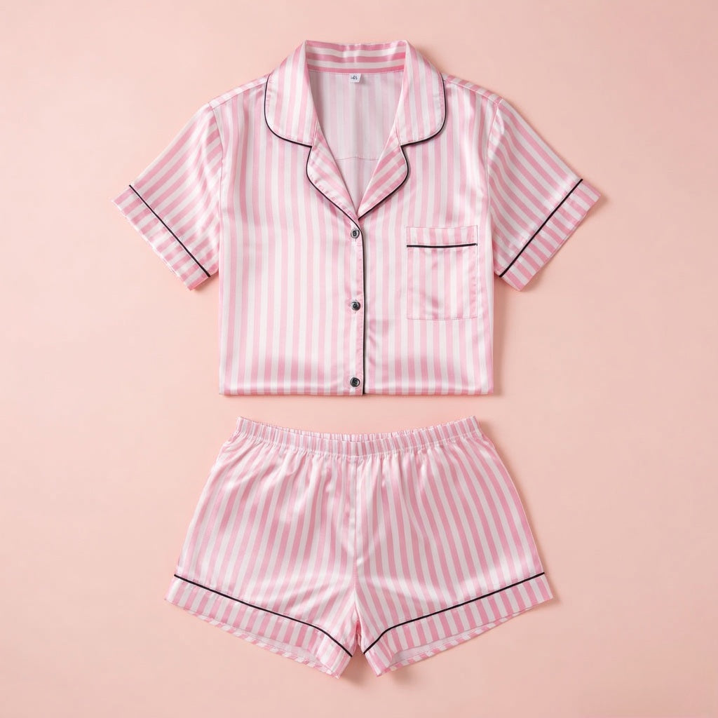 Juliette Satin Short Set